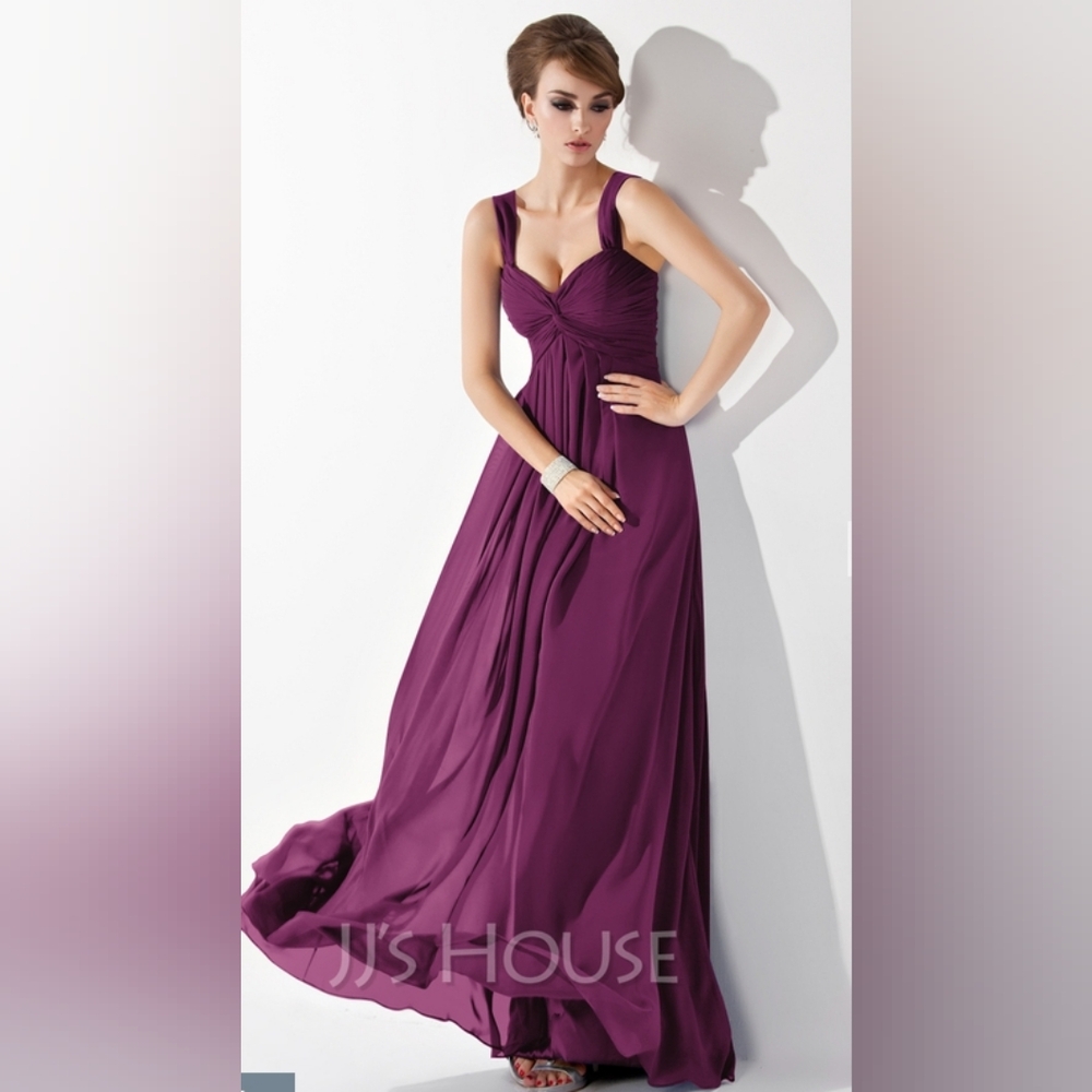 JJs House Elegant Fuscia Pink Evening Gown Empire Waist ~Size 28